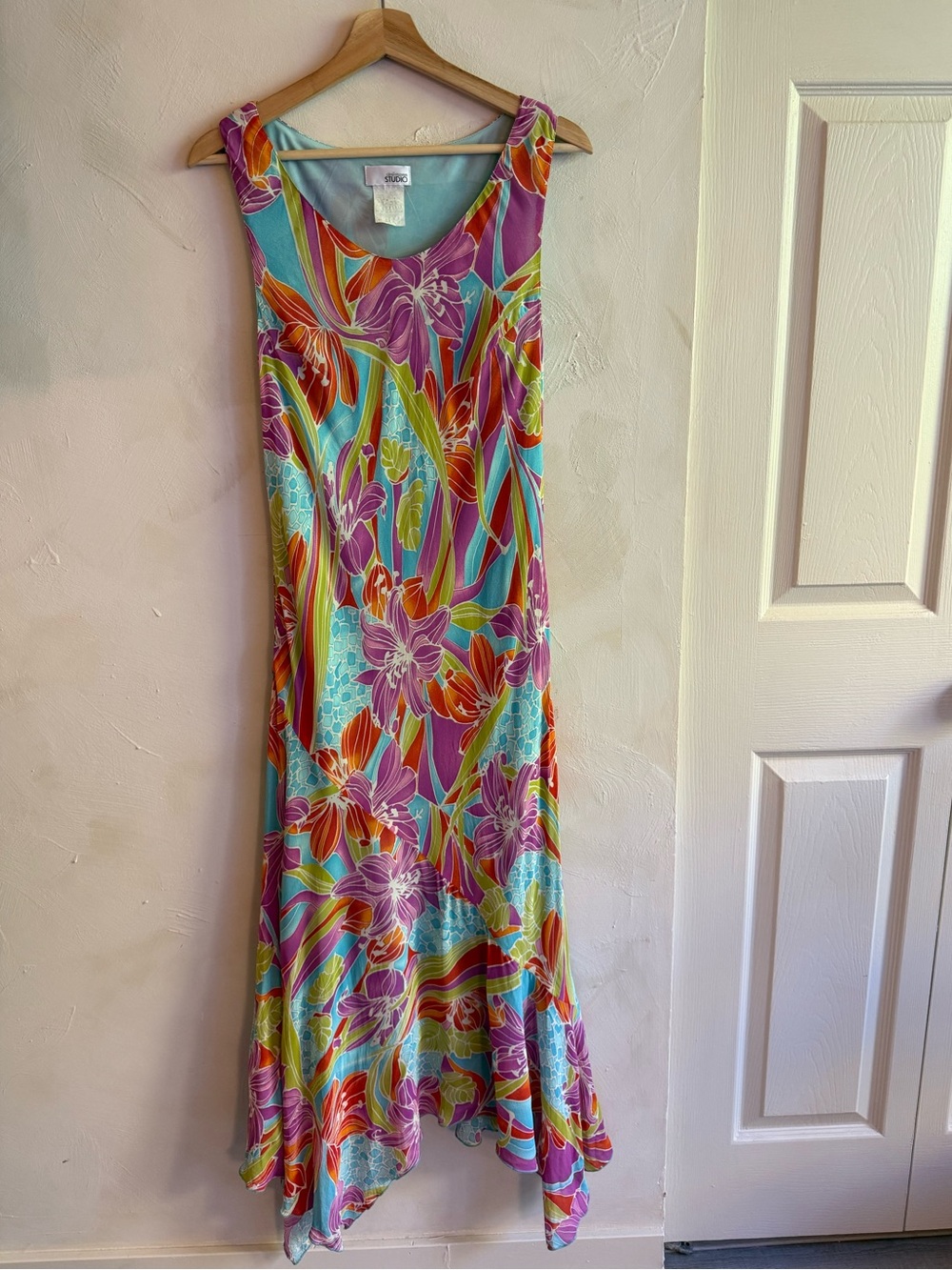 Vintage | Steilmann Studio | Tropical Floral Handkerchief Dress | S10